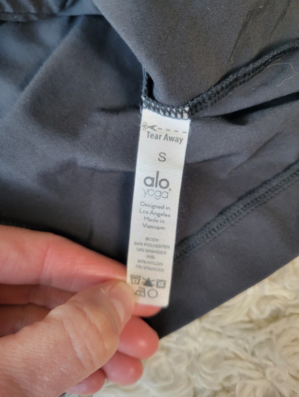 Alo Yoga City Girl Track Pullover Olive Green Black Small - Picture 6 of 6